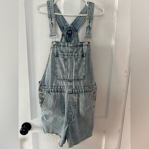 GAP Light Blue Denim Short Overalls